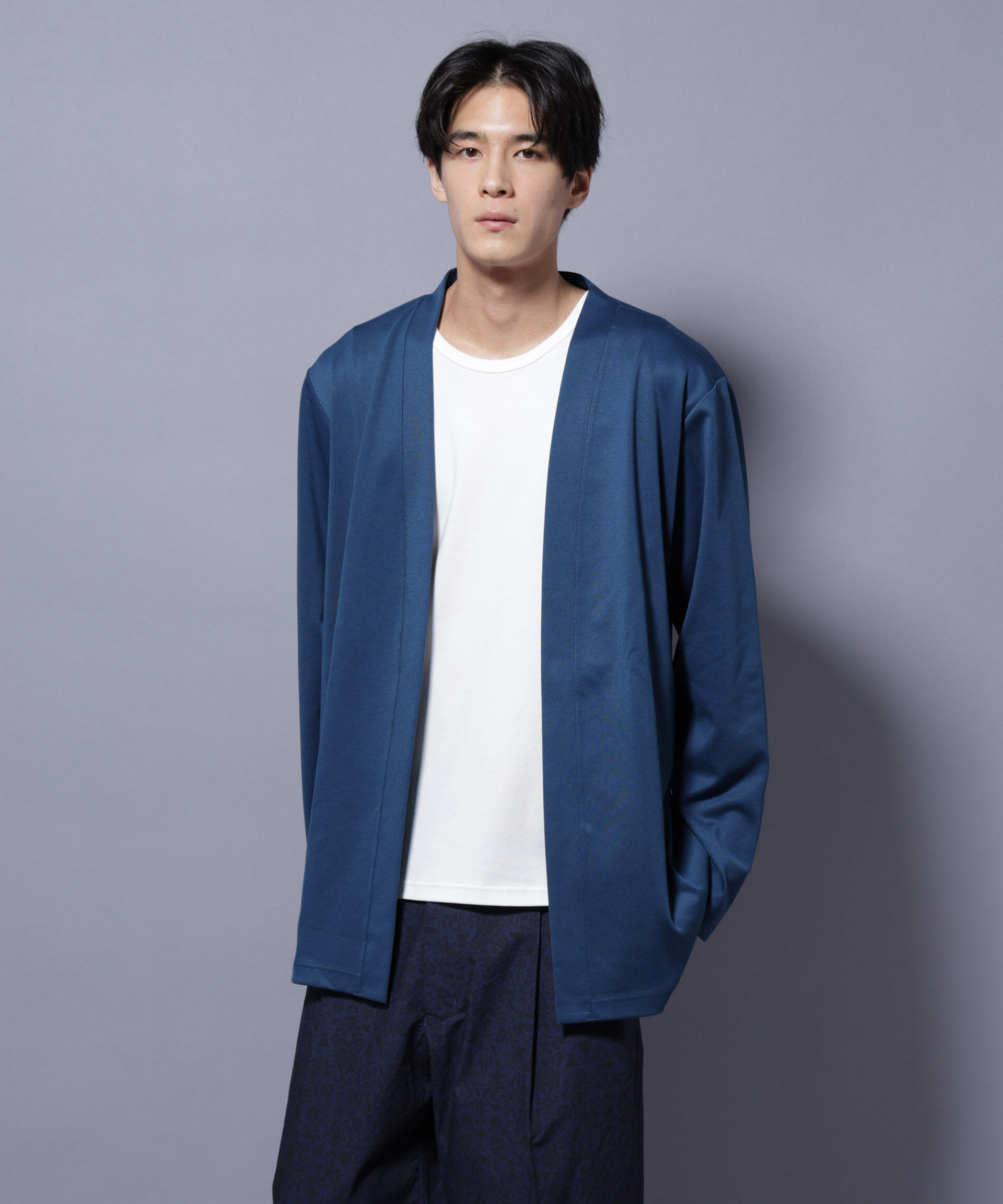 nano･universe「ダブルジャージー着流しカーディガン」|Tシャツ・カットソー|