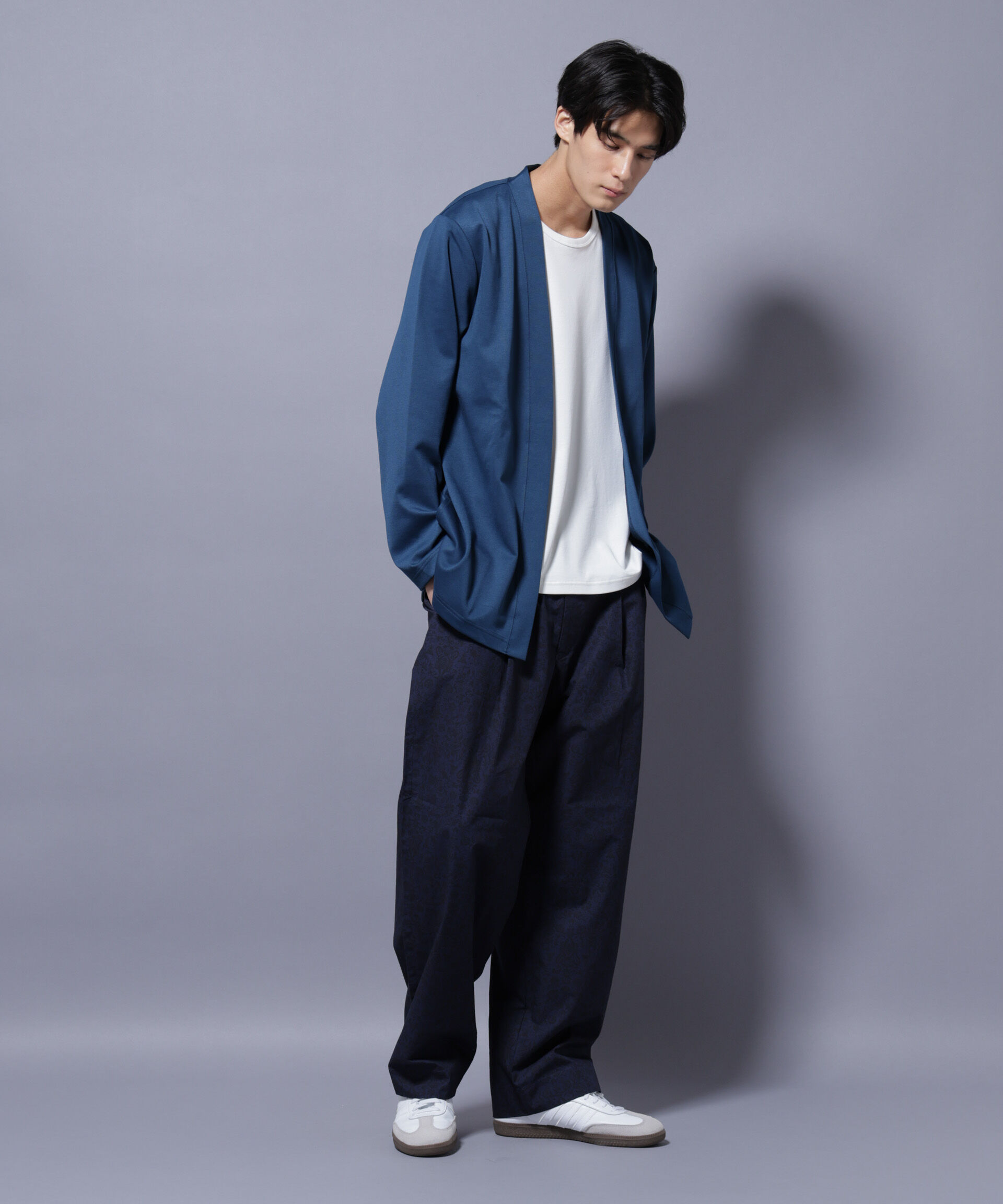 nano･universe「ダブルジャージー着流しカーディガン」|Tシャツ・カットソー|