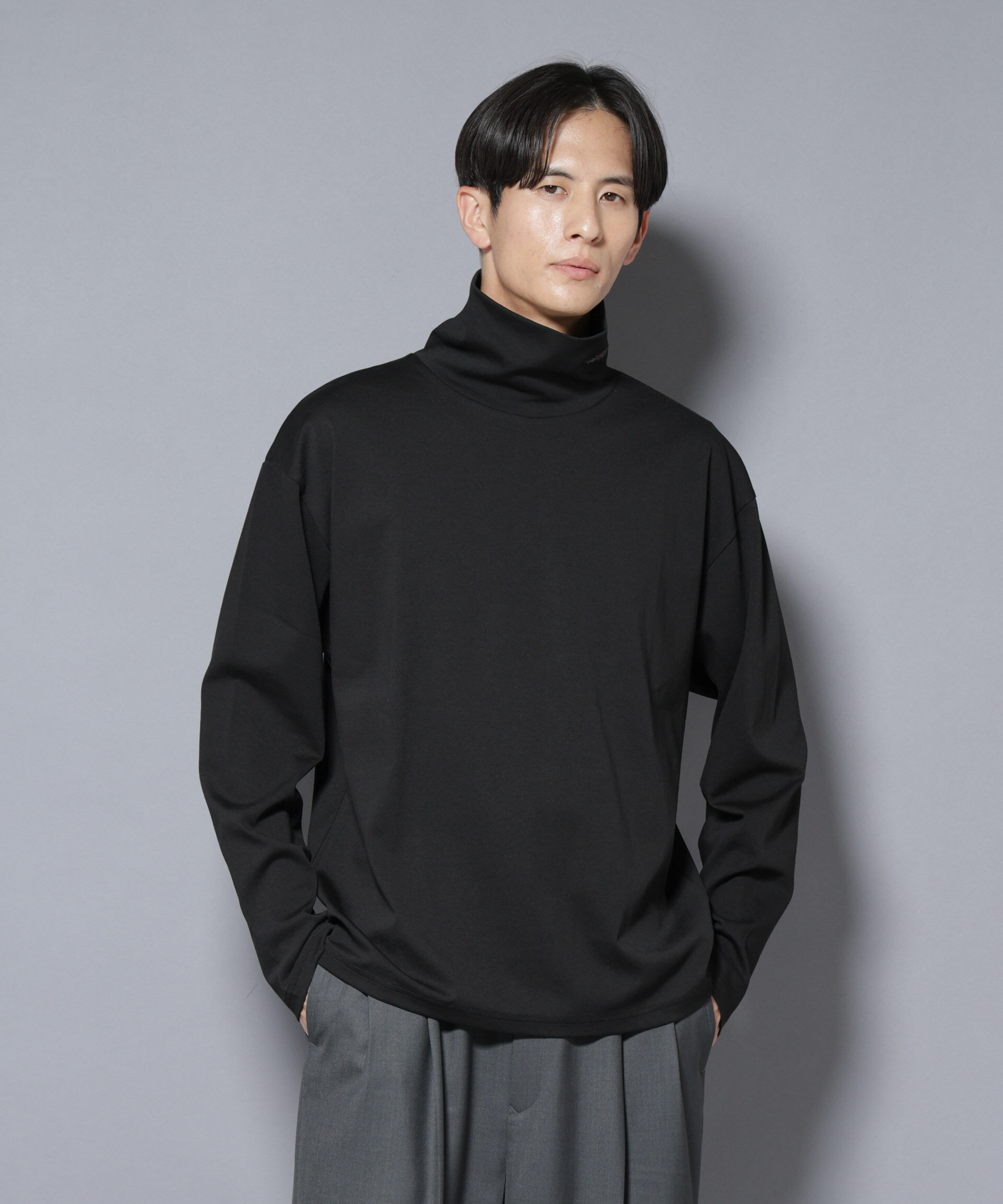 nano･universe「｢NJ/CLUB｣ ポンチタートルネック」|Tシャツ・カットソー|