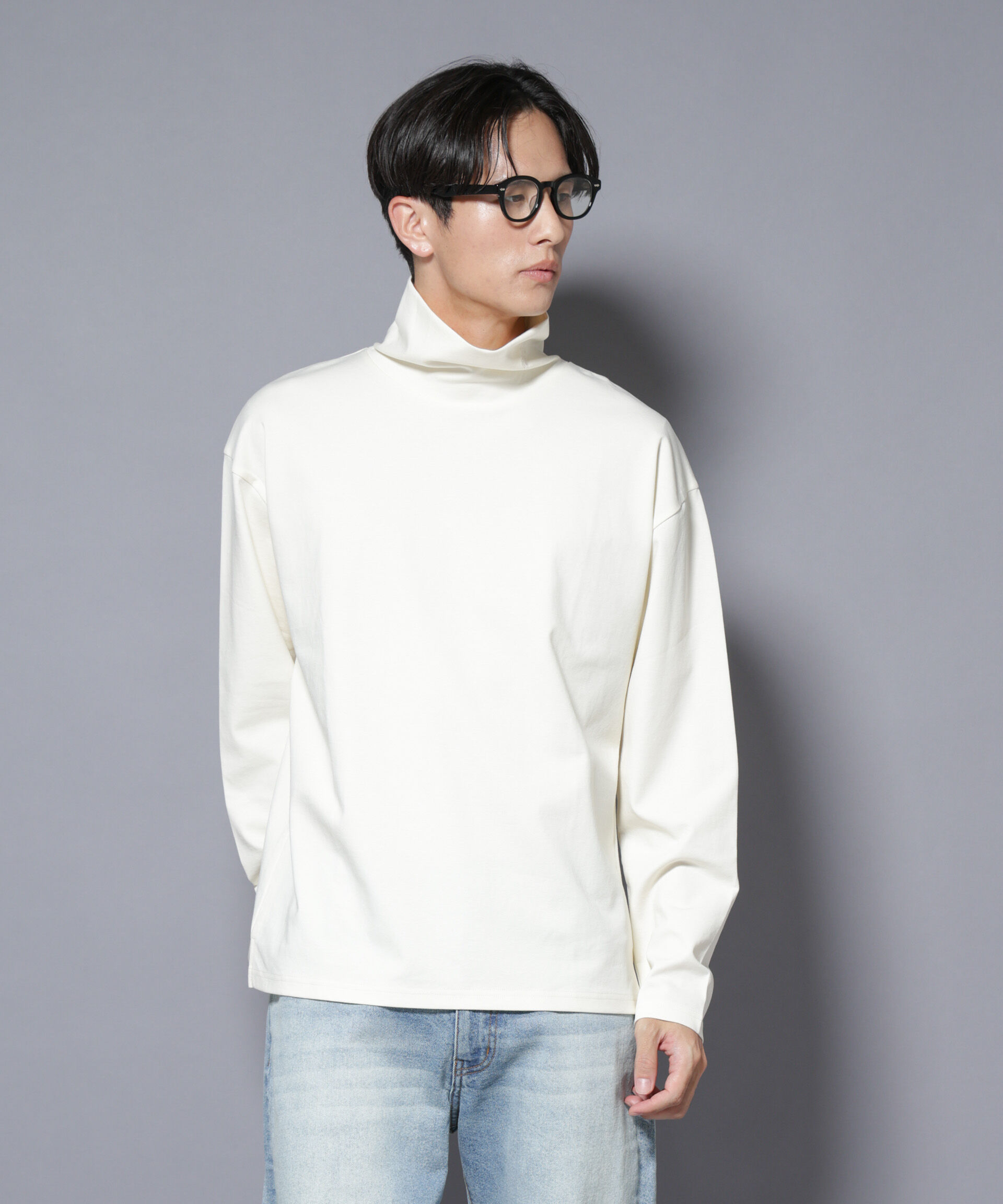 nano･universe「｢NJ/CLUB｣ ポンチタートルネック」|Tシャツ・カットソー|