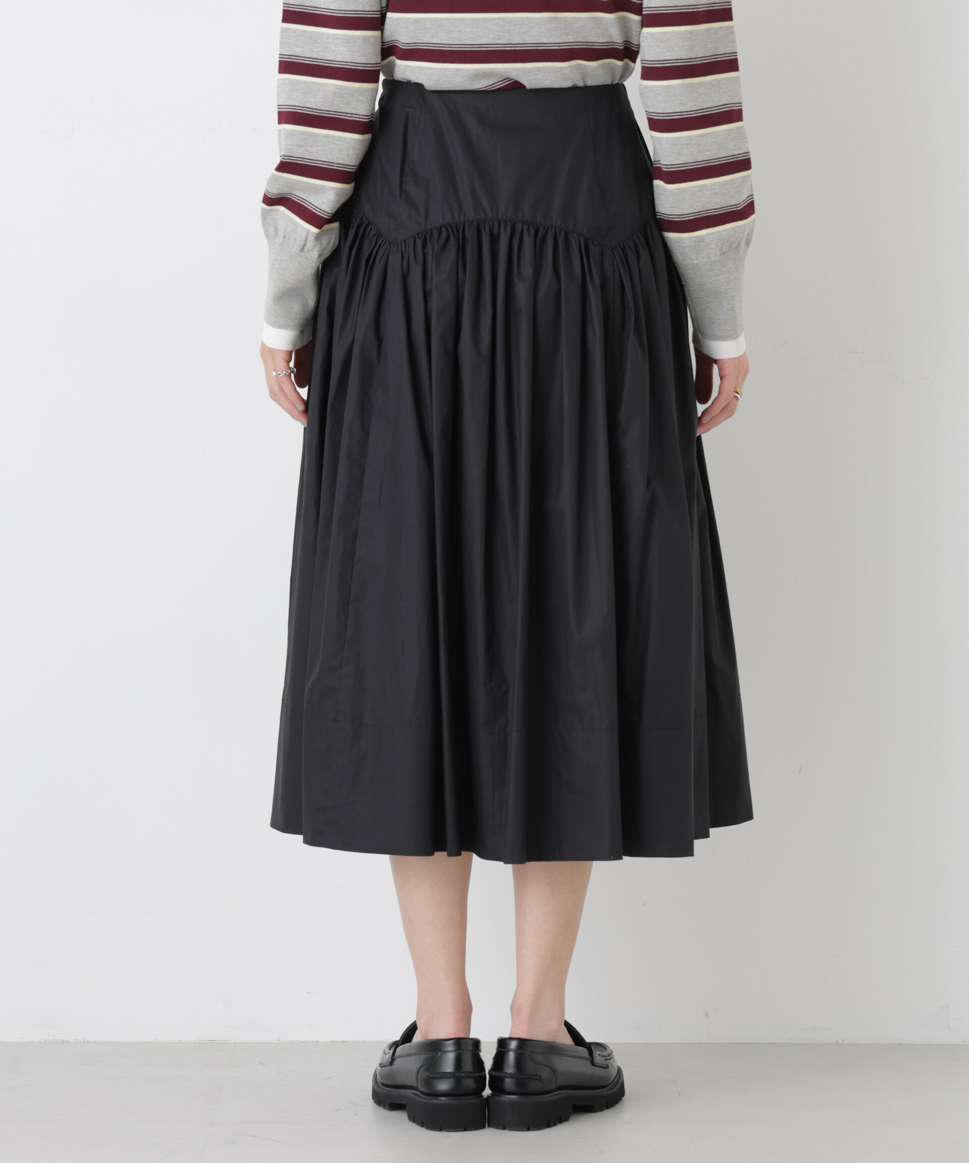 nano･universe「ローギャザーミディスカート」|スカート|
