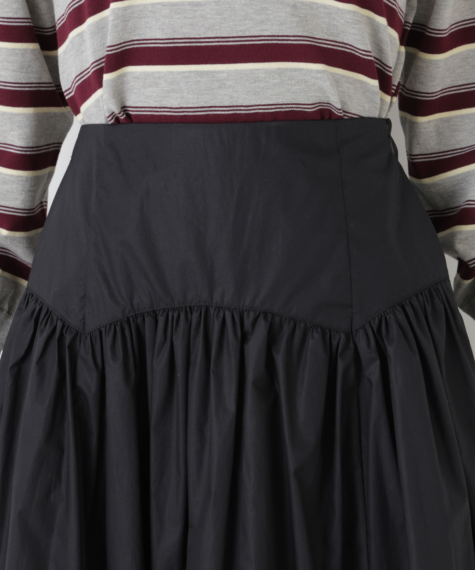 nano･universe「ローギャザーミディスカート」|スカート|