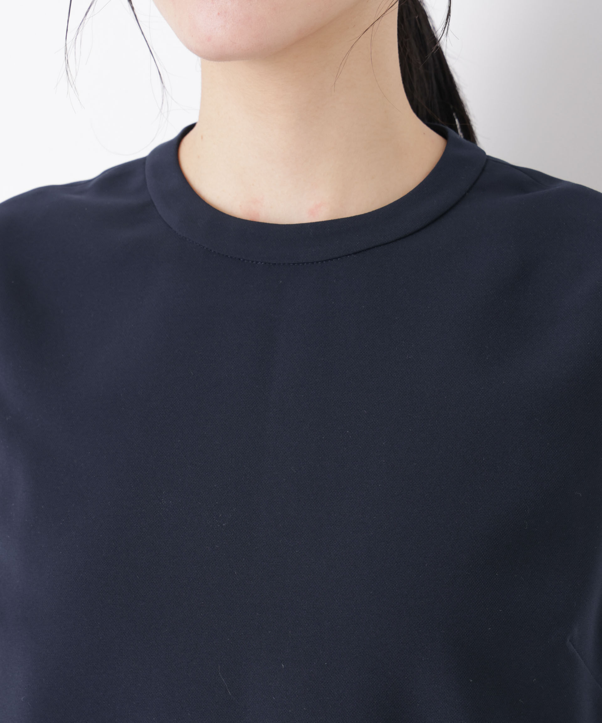 nano･universe「DressT/スタンドカラーノースリーブブラウス」|シャツ・ブラウス|