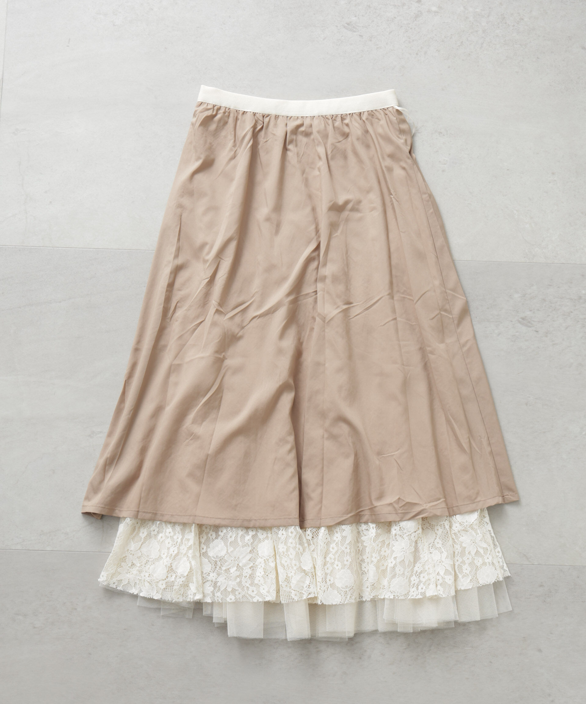 nano･universe「CHOKLATE PARIS/チュールレーススカート」|スカート|