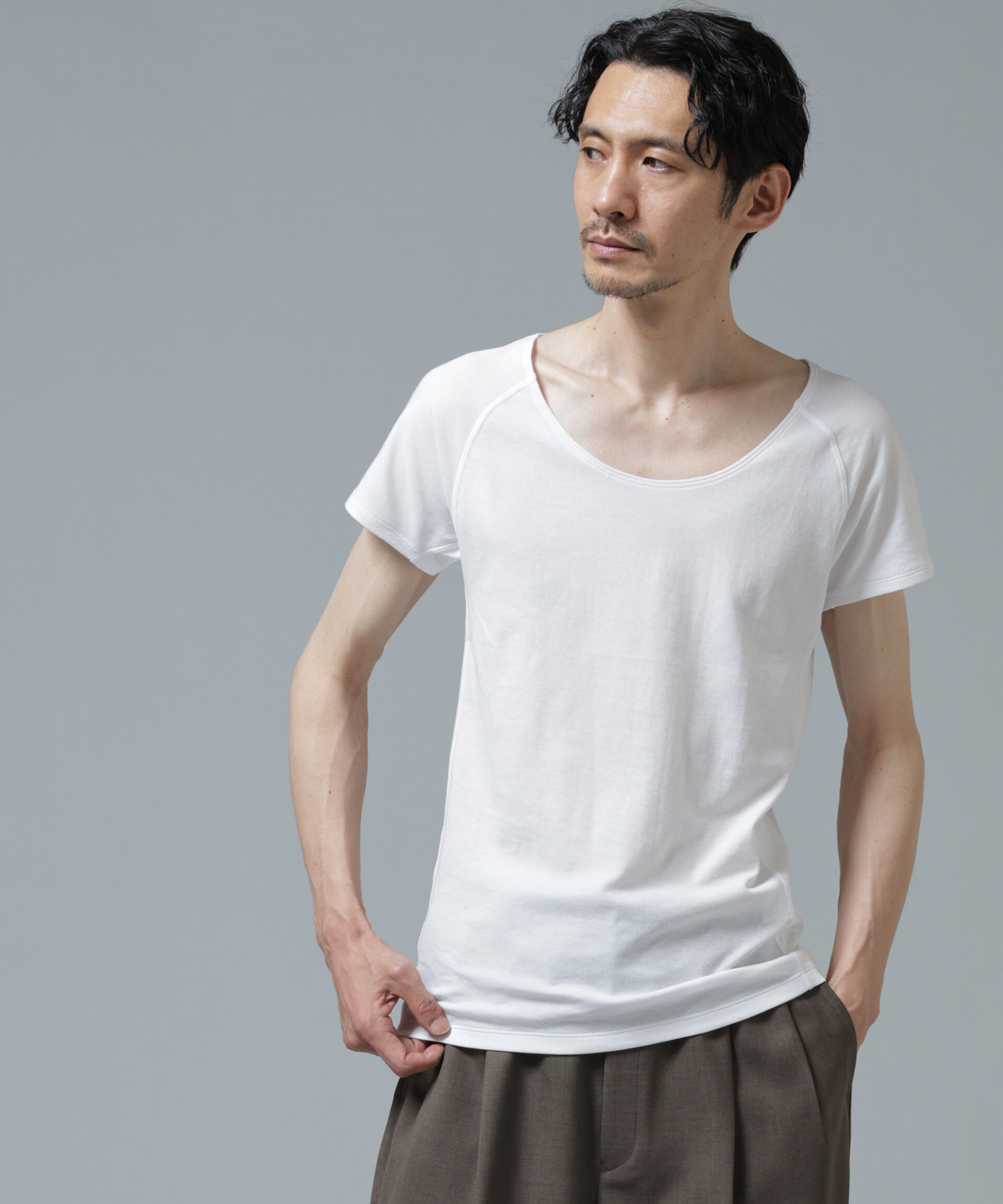 nano･universe「Anti Soaked(R) Plus インナーTシャツ」|Tシャツ・カットソー|