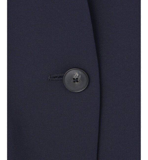 自由区「【セットアップ対応・UVカット・接触冷感・洗える】ライトストレッチノーカラー ジャケット」|ノーカラージャケット|