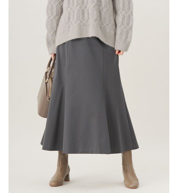 自由区「【セットアップ対応・洗える】エアーポンチ スカート」|スカート|チャコール
