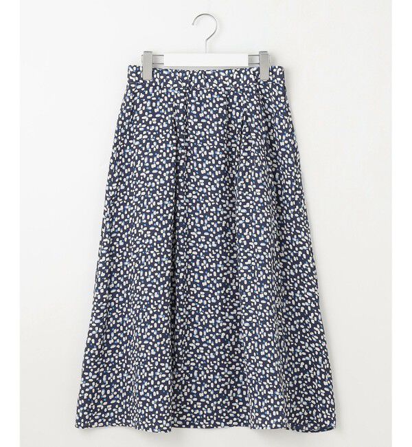 自由区「【カタログ掲載・セットアップ対応・洗える】ジオメトリックフラワードットプリント スカート」|スカート|