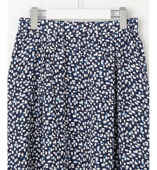 自由区「【カタログ掲載・セットアップ対応・洗える】ジオメトリックフラワードットプリント スカート」|スカート|