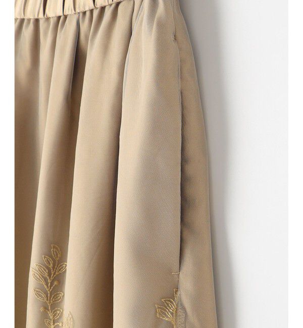 自由区「【洗える】フローティングエンブロイダリー スカート」|スカート|