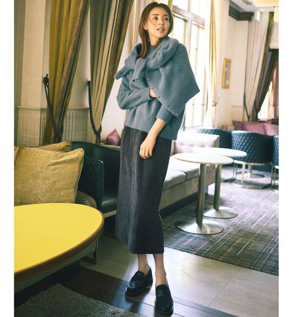 自由区「【SHIHOさん着用】ソフトコーデュロイ スカート」|スカート|