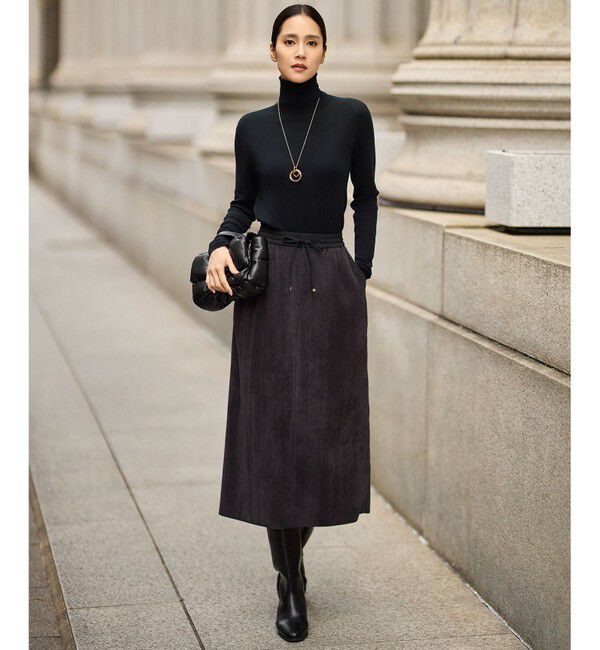 自由区「【SHIHOさん着用】ソフトコーデュロイ スカート」|スカート|