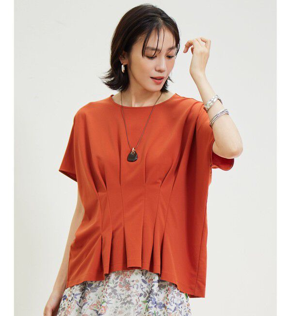 自由区「【セットアップ対応】ハイカウントモクロディ トップス」|Tシャツ・カットソー|グラムレッド