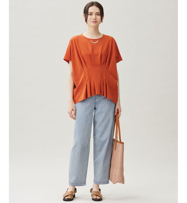 自由区「【セットアップ対応】ハイカウントモクロディ トップス」|Tシャツ・カットソー|