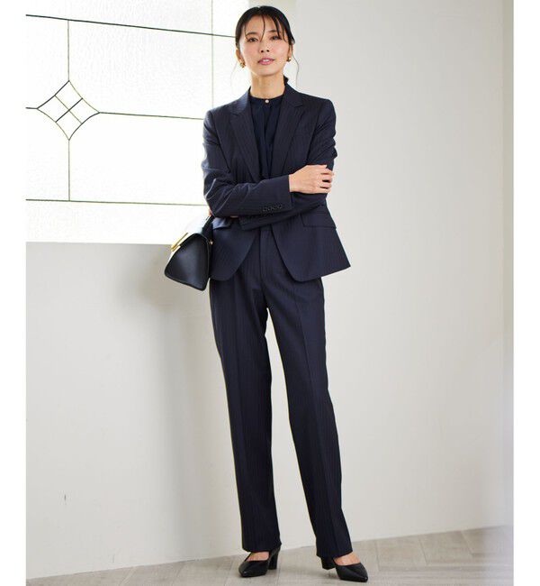 23区「【セットアップ対応】ラフィーネウール テーパードパンツ」|その他|