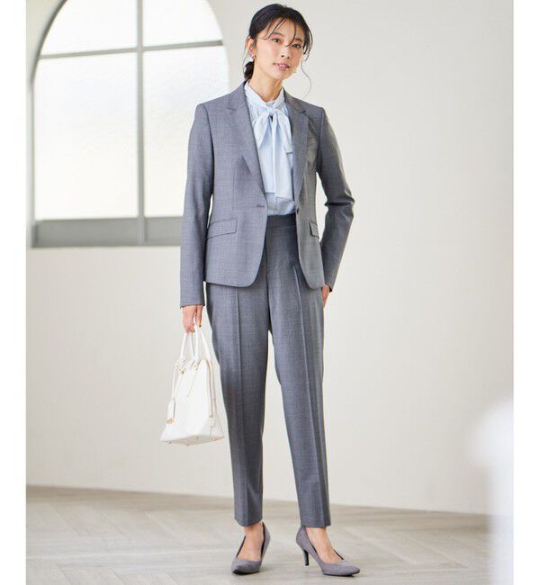 23区「【セットアップ対応】ラフィーネウール テーパードパンツ」|その他|