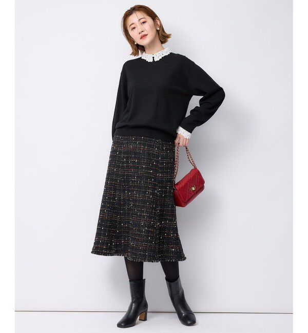 23区「GIOLICAカラーミックスツイード スカート」|スカート|