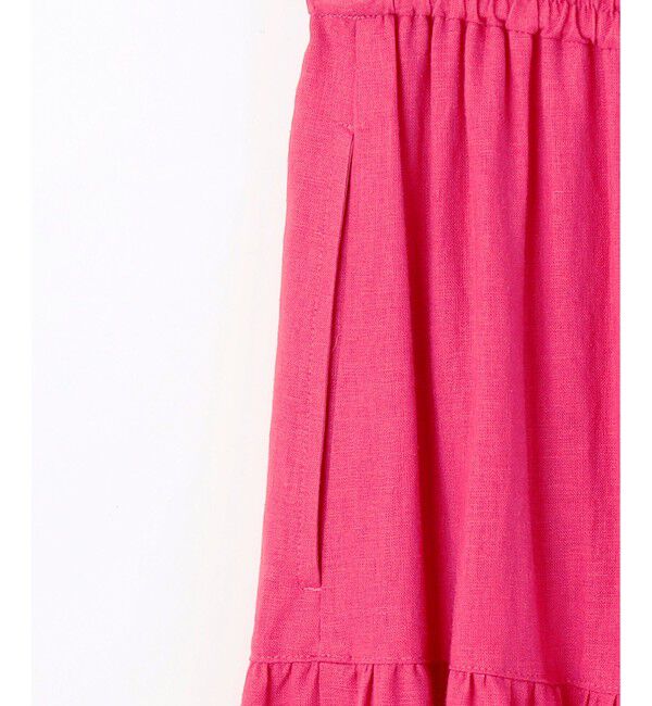 23区「【SLOW/一部店舗限定】ブライトリネン  ティアード スカート」|スカート|