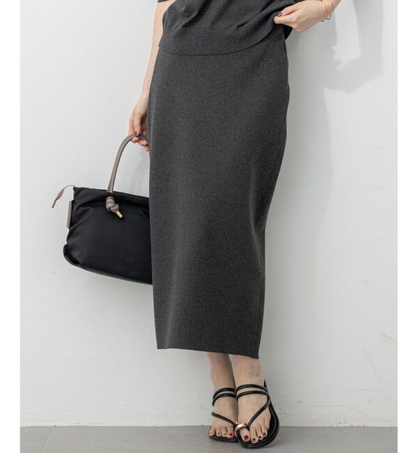 23区「【洗える/吊り干しOK】ヴィスコースストレッチ タイトスカート」|スカート|グレー系