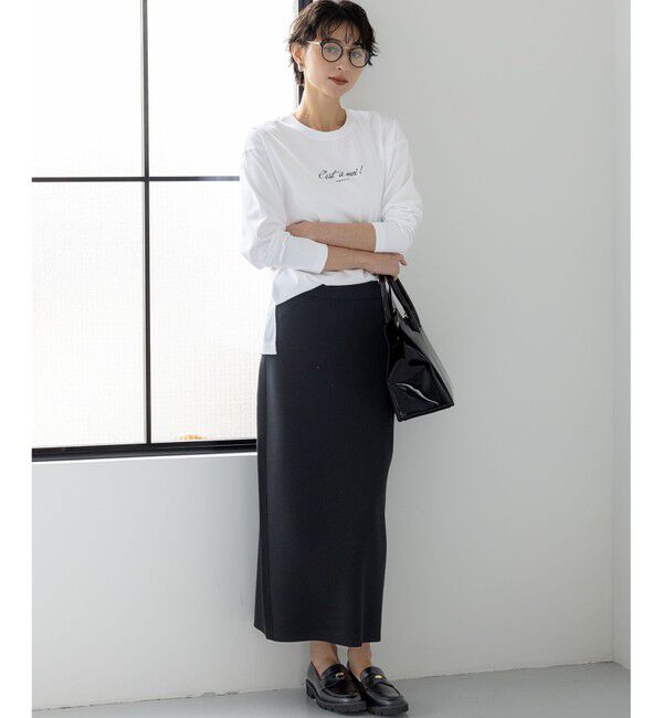 23区「【洗える/吊り干しOK】ヴィスコースストレッチ タイトスカート」|スカート|