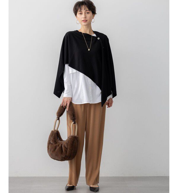 23区「【見上愛さん着用/Oggi10月号掲載/洗える】スエーディーサテン ワイド パンツ」|その他|