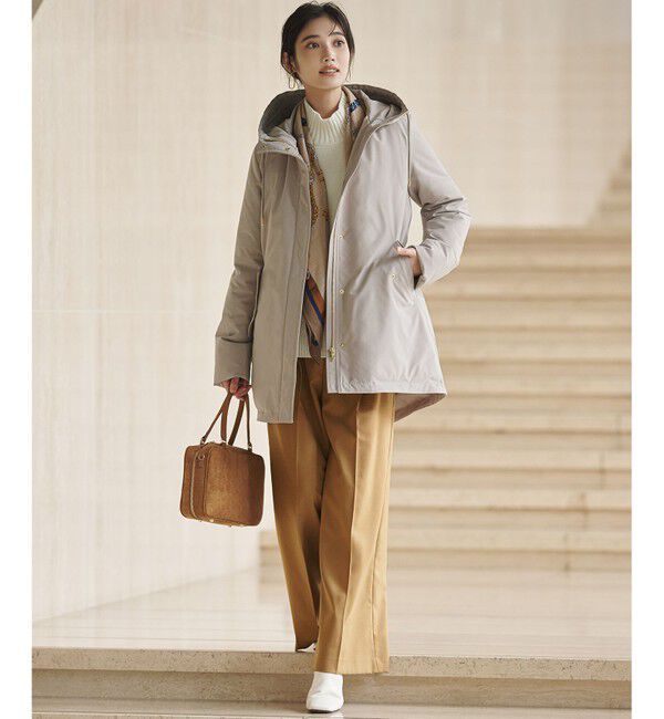 23区「【滝沢眞規子さん着用/CanCam11月号掲載】ナチュラルストレッチサキソニー タック ワイド パンツ」|その他|