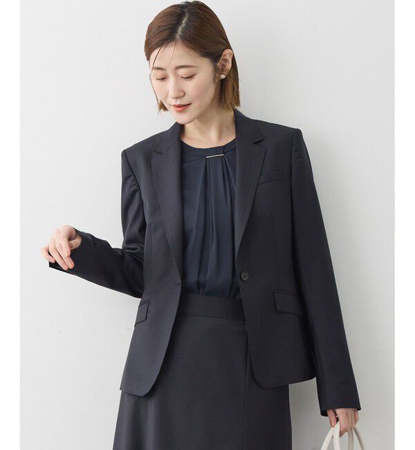 23区「【セットアップ対応】ファインネスウール 一つ釦 ジャケット」|テーラードジャケット|ﾈｲﾋﾞｰｽ