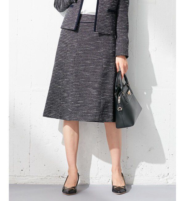 ANY SIS「【セットアップ対応】リップルボーダー フレア スカート」|スカート|ｼｬﾝﾌﾞﾚ