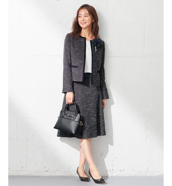 ANY SIS「【セットアップ対応】リップルボーダー フレア スカート」|スカート|