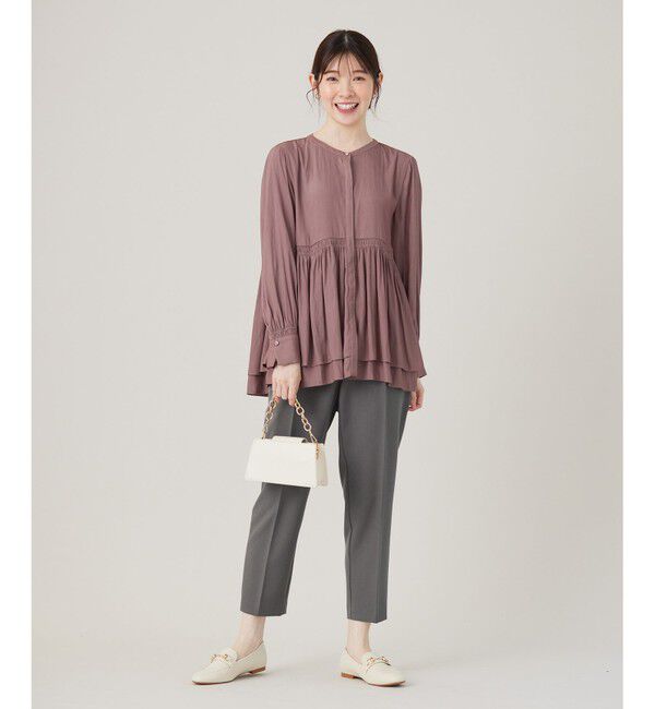 ANY SIS「【セットアップ対応】ビューティーツイルストレッチ テーパードパンツ」|その他|