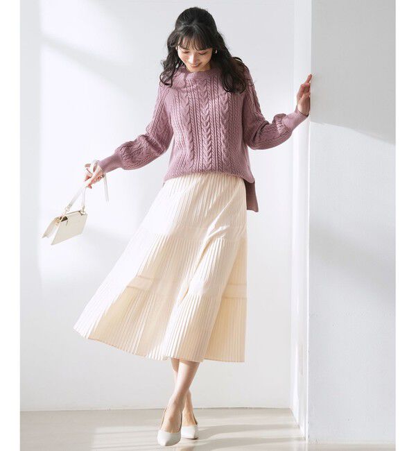 ANY SIS「プリーツ切替 スカート」|スカート|