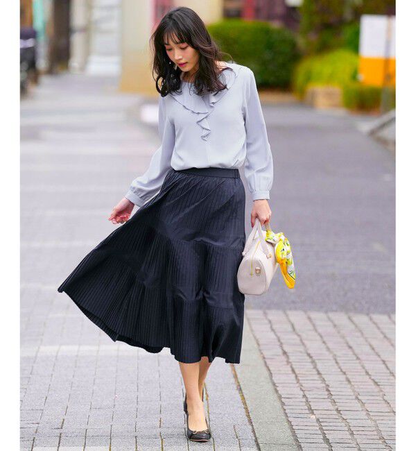 ANY SIS「プリーツ切替 スカート」|スカート|