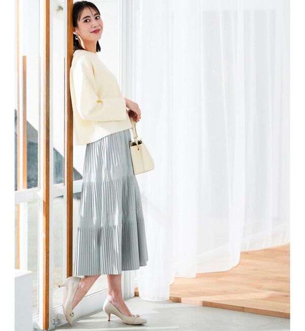 ANY SIS「プリーツ切替 スカート」|スカート|