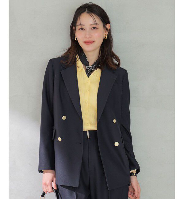 ANY SIS「褒めらレディストレッチ テーラード ジャケット」|テーラードジャケット|ネイビー