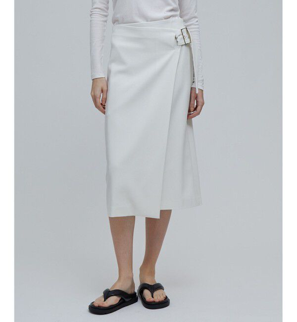 BEIGE,「LOUIS / ラップスカート」|スカート|Ecru