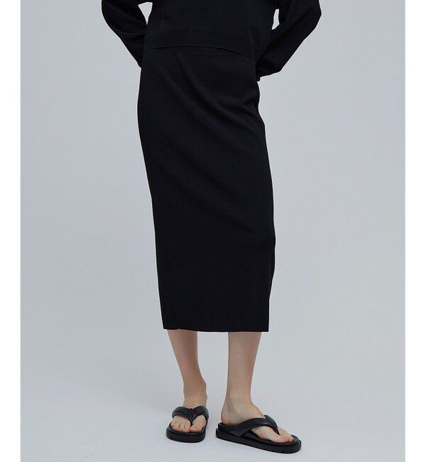 BEIGE,「【洗える】LAURA / Iラインスカート」|スカート|Black