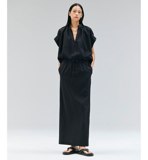 BEIGE,「【洗える/接触冷感/速乾/UVケア対応】BATEAU / イージーウエストIラインロングスカート」|スカート|