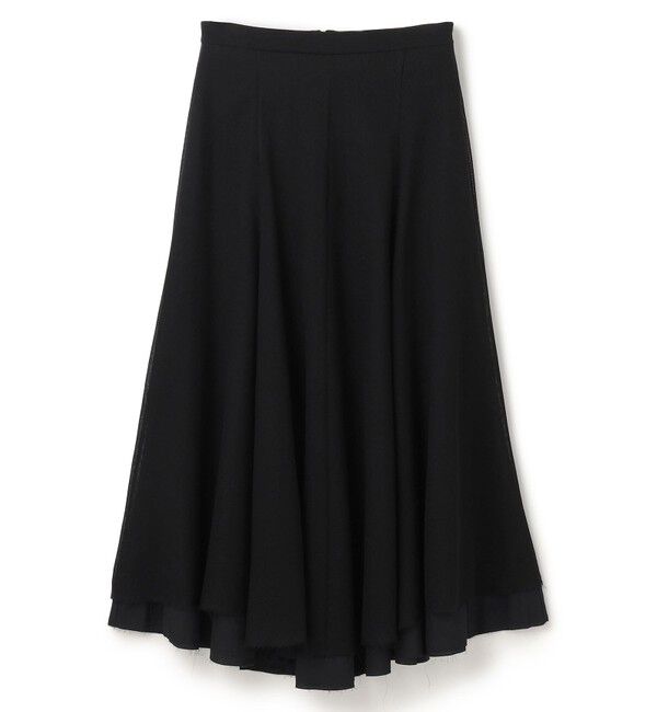 BEIGE,「PINE / ウールレイヤードフレアスカート」|スカート|