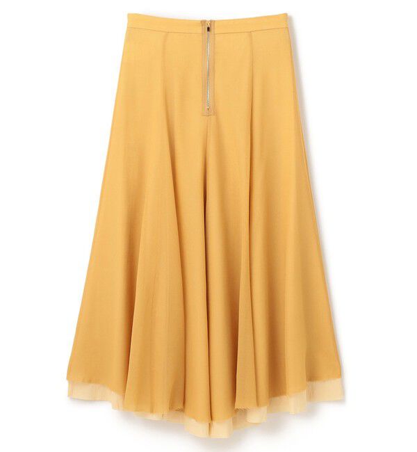 BEIGE,「PINE / ウールレイヤードフレアスカート」|スカート|