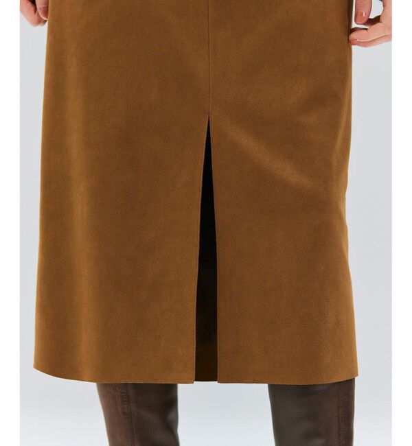 BEIGE,「CISCO / フェイクスエードIラインスカート」|スカート|