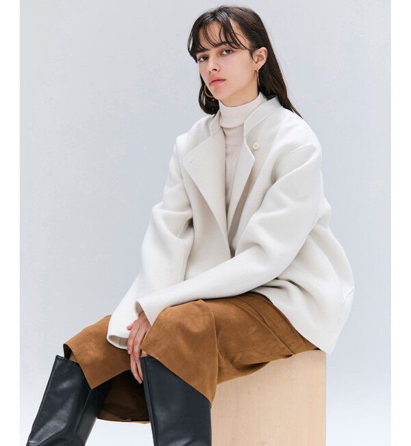 BEIGE,「CISCO / フェイクスエードIラインスカート」|スカート|