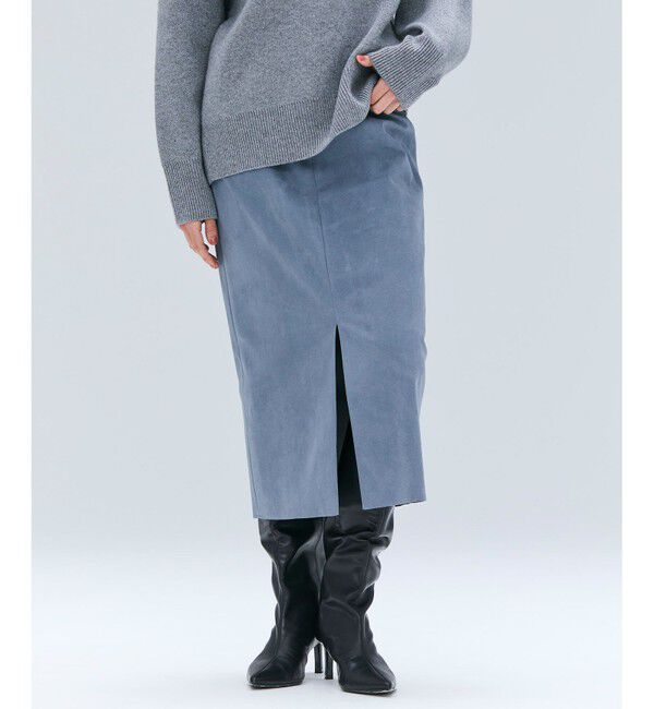 BEIGE,「CISCO / フェイクスエードIラインスカート」|スカート|Dull Blue