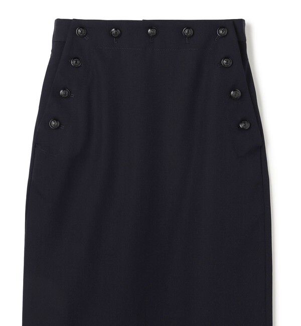 BEIGE,「LAZUL / マリンボタンIラインスカート」|スカート|