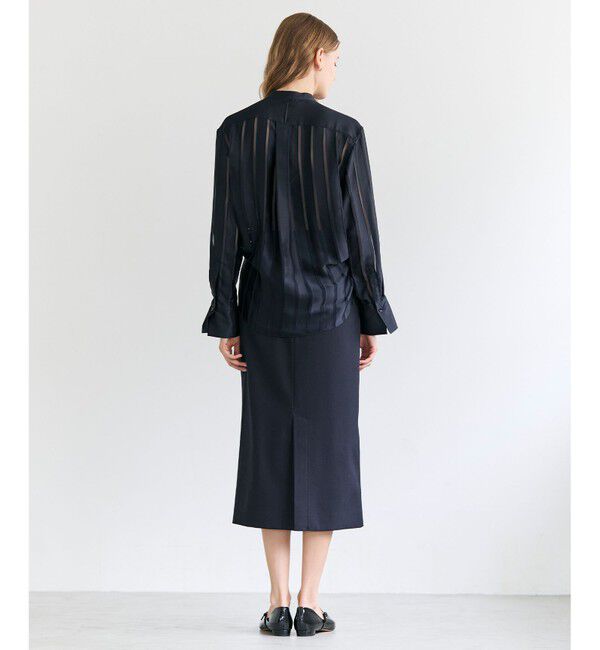 BEIGE,「LAZUL / マリンボタンIラインスカート」|スカート|