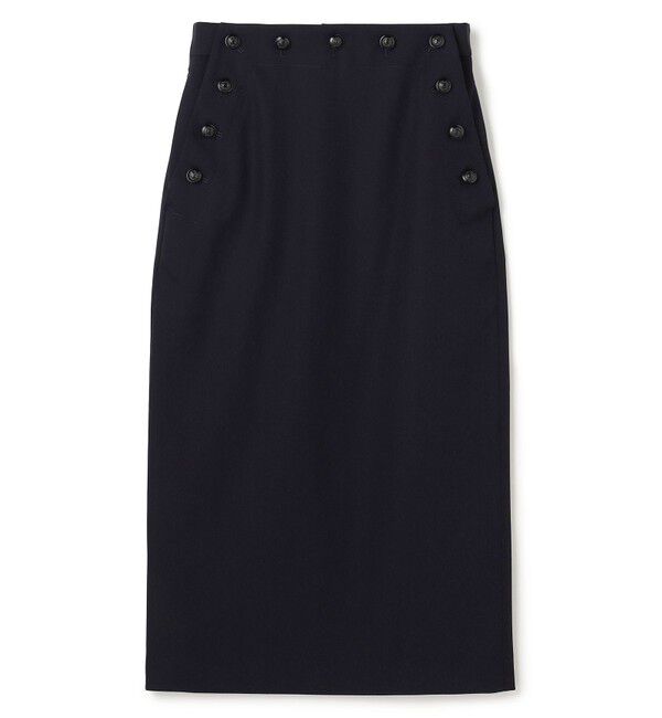 BEIGE,「LAZUL / マリンボタンIラインスカート」|スカート|