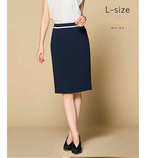 BEIGE,「【L-size・セットアップ対応】CINDY / タイトスカート」|スカート|Navy &times; White