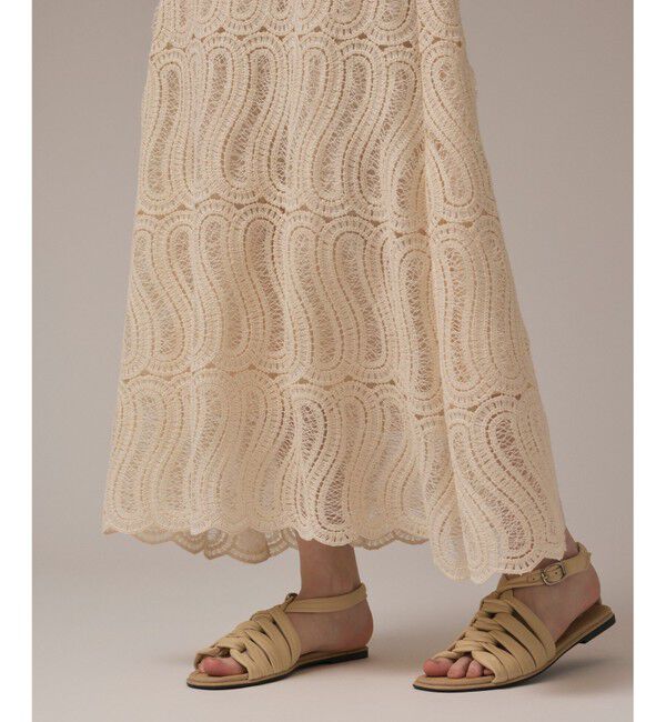 GRACE CONTINENTAL「クロシェレーススカート」|スカート|