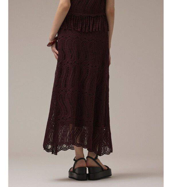 GRACE CONTINENTAL「クロシェレーススカート」|スカート|