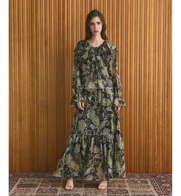 Grace Class「ラメストライププリントスカート」|スカート|