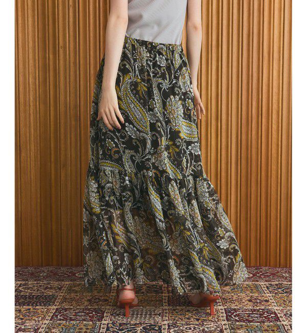 Grace Class「ラメストライププリントスカート」|スカート|